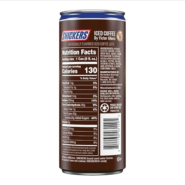SNICKERS ICED COFFEE LATTE (8 FL. OZ, 12 PK.)