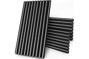 Manarty Black Craft Glue Gun Sticks, 0.43" Dia x 8" Long Full Size Hot Melt Glue Sticks for Fabric Adhesive Glue Sticks for DIY, Decoration, Car Dent Repair, Gluing Project, Wax Seal Stamp, 24 PCS