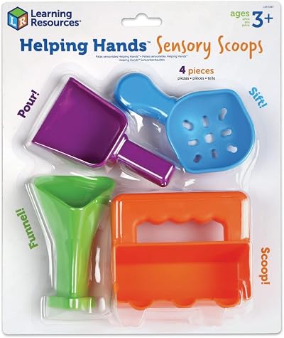 Learning Resources Helping Hands Sensory Scoops 4-Piece Fine Motor Toys Pack of