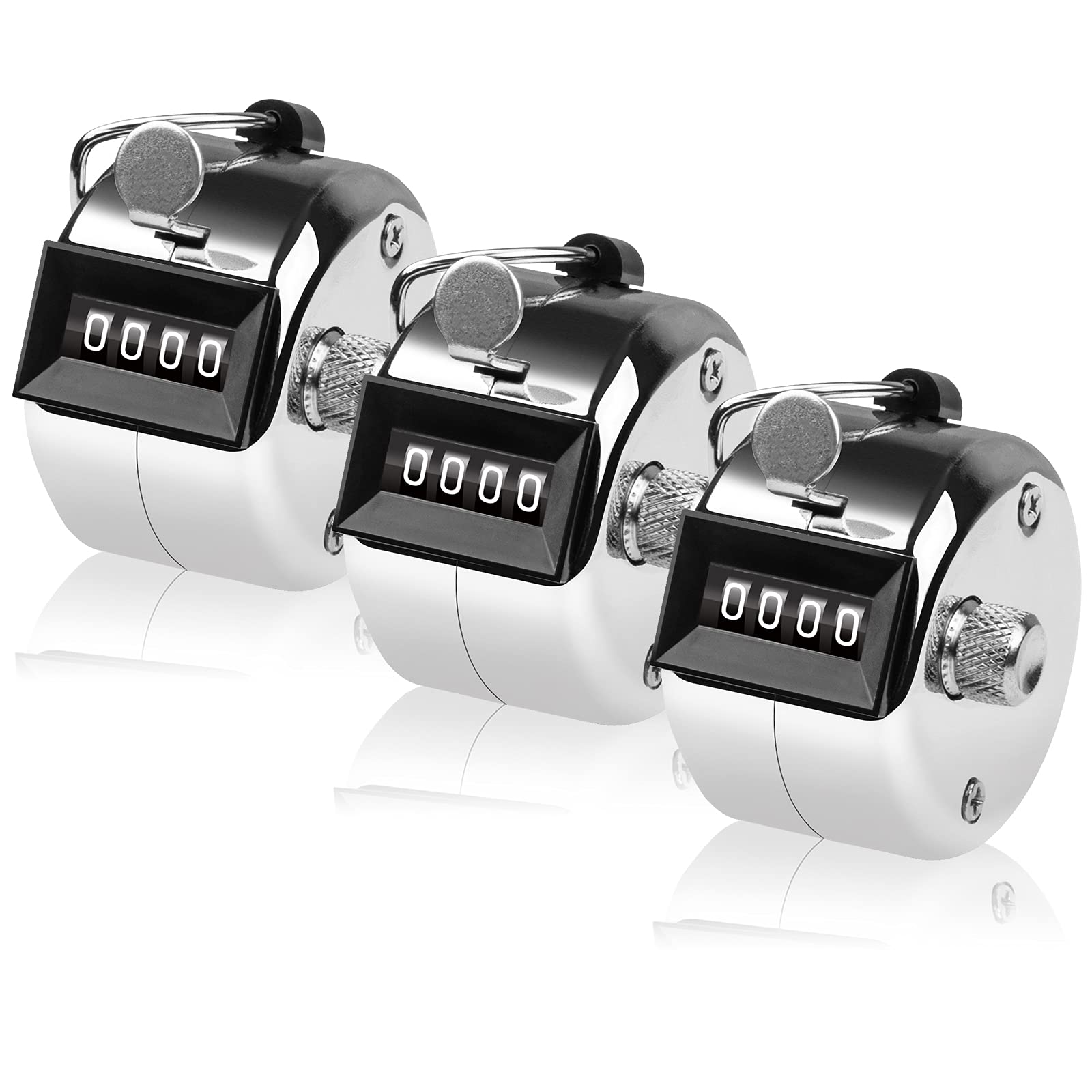 SDARMING tally counter, 4-digit clicker counter, Metal hand tally counters clicker for counting, golf scoring