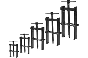 TFONSIGI 2 Jaws Bearing Puller 5-Piece Set, 2'' 3'' 4'' 6'' 8" Adjustable Two Jaw Puller Remover Tool, Carbon Steel Pump Removing Kit for Wheel, Bearings, Gears, Motorcycle