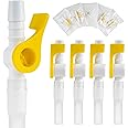 Ximter Catheter Valve 5 Pack – Sterile, Single-Use Urine Drainage Valves with Safety Lever, Universal Connector, and Soft Silicone Tubing – One-Hand Operation, Leak-Proof & Comfortable Design