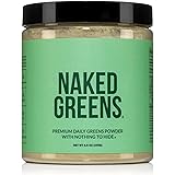 NAKED nutrition Super Greens Powder Organic Greens Supplement - Only 10 Premium Ingredients - Non-GMO, Prebiotic and Probioti
