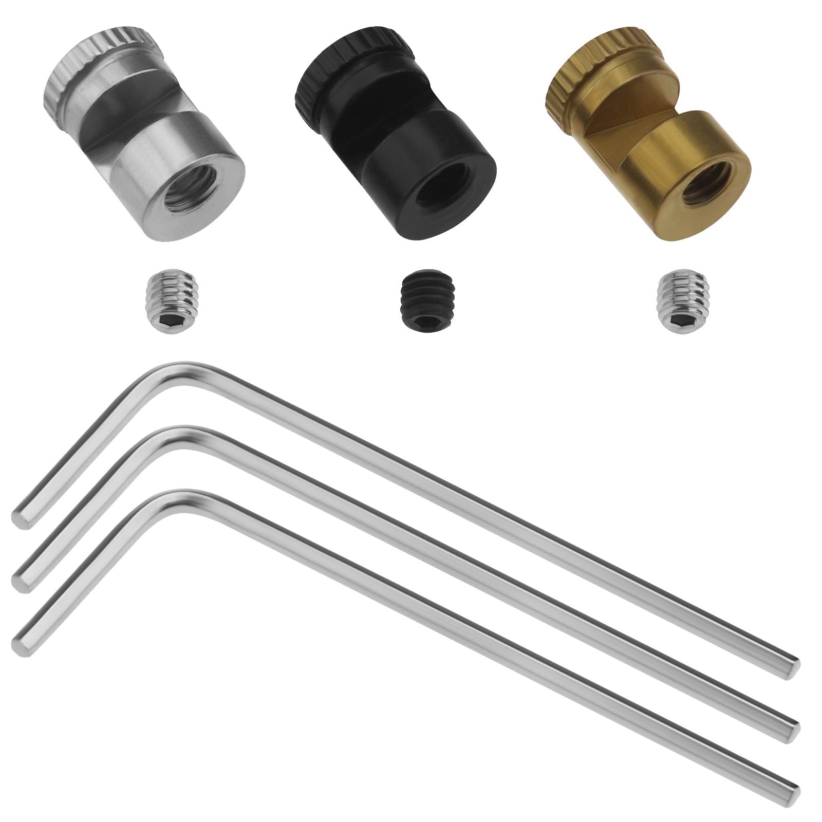 The Lord of the Tools 3 Set of Thumb Stud Replacement Parts Compatible with Buck 110 Thumb Tacks Universal Thumb Buttons with Hex Wrench 2.5mm to 3mm