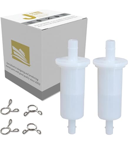 2 Filtros De Combustible Para Fueraborda Suzuki 15410-87J30 - Compatible Con DF25, DF40, DF50, DF100, DF115, DF140, DF140A (ABS)