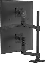 Ergotron LX Vertical Stacking Dual Monitor Arm VESA Desk Mount 40" 10kg