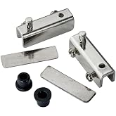 Glass Door Pivot Hinge for Free Swinging Glass Doors Polished Chrome (Pair)