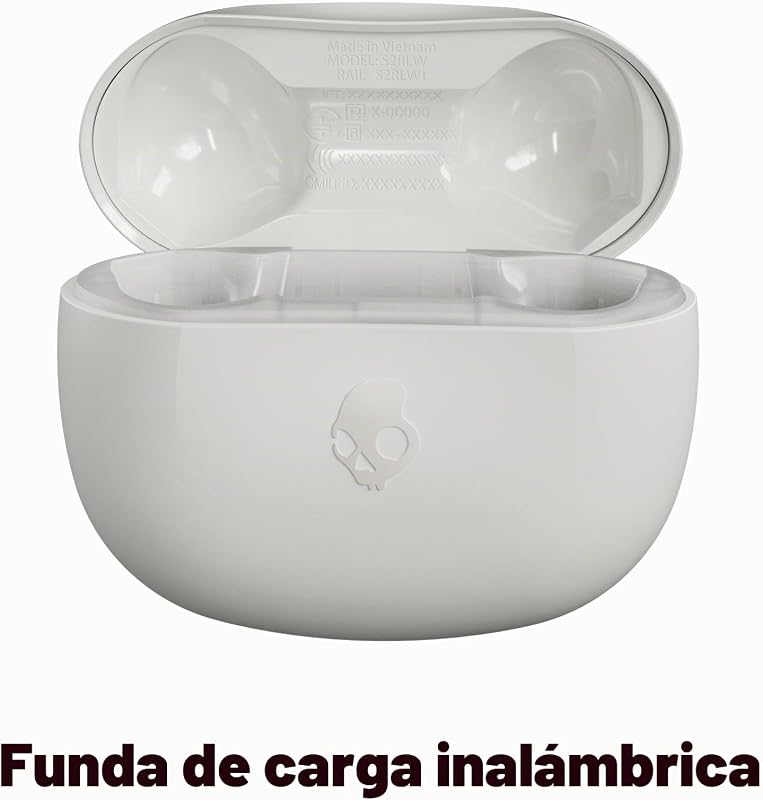 Rail ANC Auriculares In-Ear Inalámbricos con Cancelación de Ruido, 27 h de Autonomía, Micrófono, Compatibles con iPhone Android y Dispositivos Bluetooth. Bone