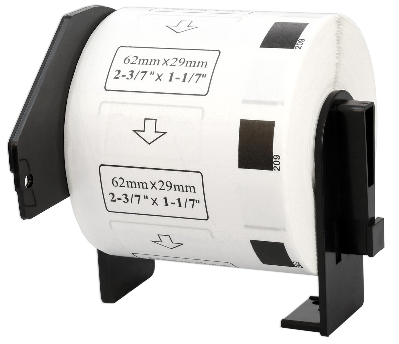 Compatible Roll DK11209 DK-11209 29mm x 62mm Address Labels for P-Touch QL-500 QL-550 QL-560 QL-570 QL-700 QL-800 QL-810W QL-820NWB QL-1050 QL-1060N QL-1100 QL-1110NWB (800 Labels per Roll)