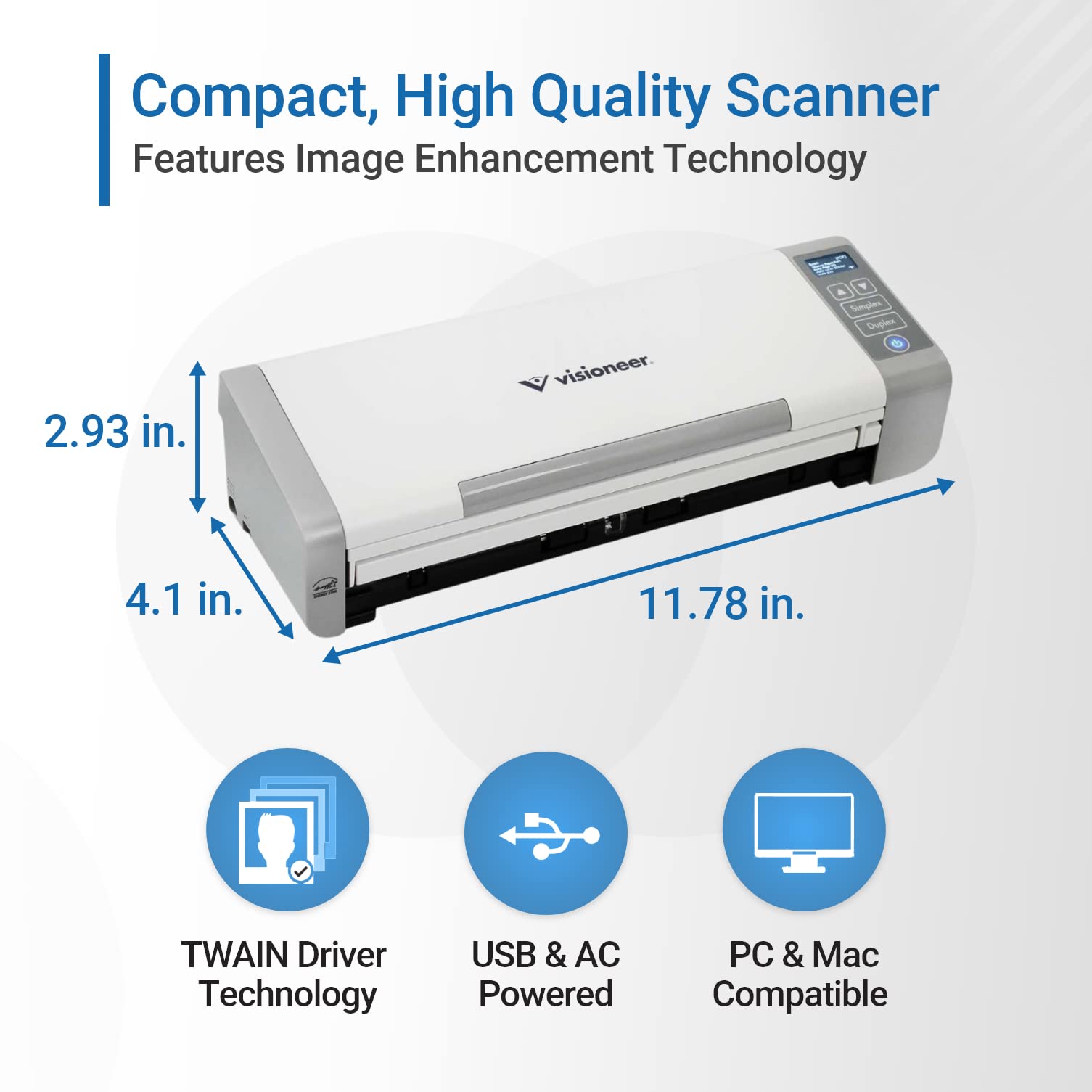 Visioneer Patriot P15 Portable Document Scanner