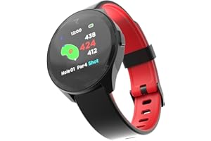 RAD GOLF Rad Watch Golf GPS Watch Touchscreen, 42,000+ Courses, Pin Positioning, FCB Hazard Distances, Shot Tracker, Score Tracker, Green View, IPX7 Waterproof, Long Battery, Enhanced Charging & UI