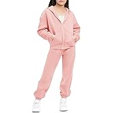 Stelle Girls Athletic Sweatsuit 2 Pieces Sweatshirts and Pant Long Sleeve Zip Up with Pockets Outfits Set