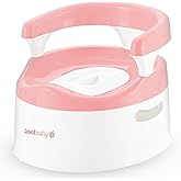 Jool Baby Potty Chair for Toddler Toilet Training - Splash Guard & Back Support (Pink)