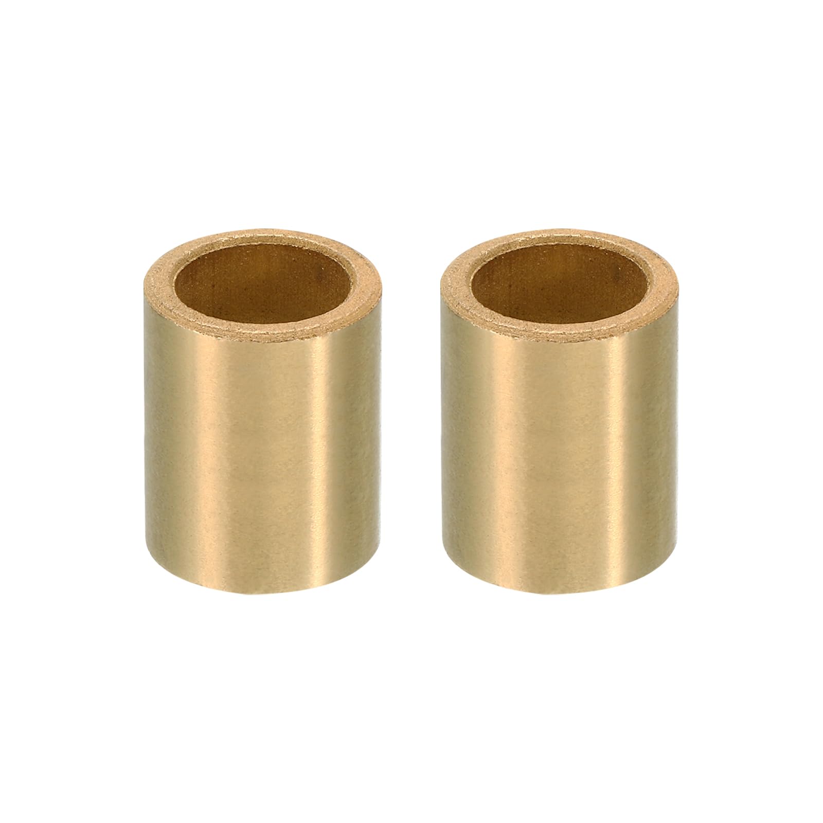 PATIKIL M16 Brass Spacers, 2 Pcs Metal Spacer Brass 16mm ID x 22mm OD x 25mm L Brass Spacers Screw Standoff for 5/8 Inch or M16 Screw