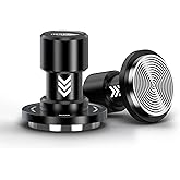 IKAPE 49MM V6 Impact Espresso Tamper with Sound Feedback, 15lb/30lb Interchangeable Springs, Espresso Low-Profile Tamper with Triple-spring System, Fits 49mm portafilters
