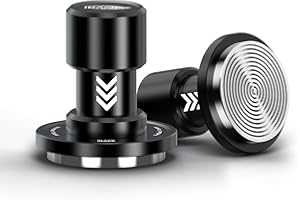 IKAPE 58.35MM V6 Impact Espresso Tamper with Sound Feedback, 15lb/30lb Interchangeable Springs, Espresso Low-Profile Tamper with Triple-spring System, Fits Over 58mm portafilters