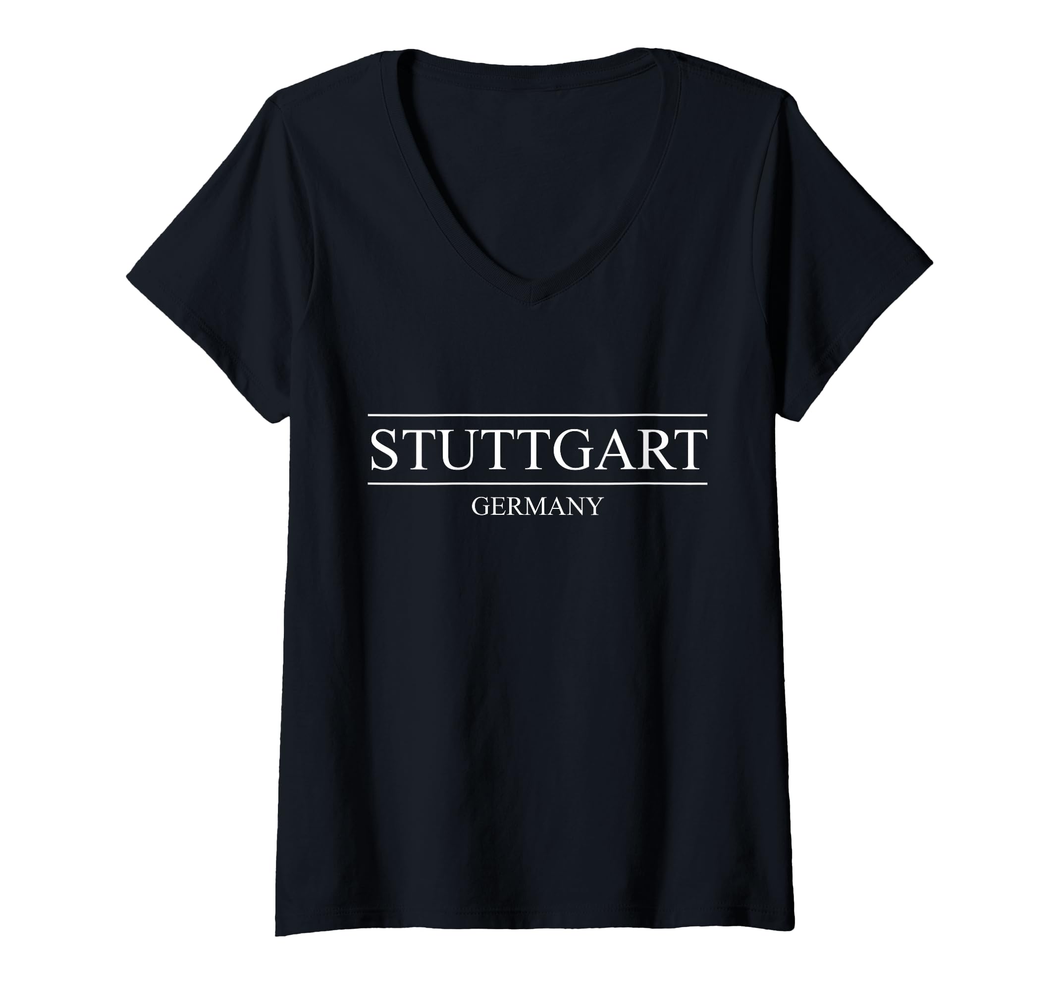 Womens STUTTGART GERMANY V-Neck T-Shirt