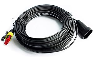 BERFEA Connection Cable for Transformer Power and Charging Station Compatible with Robotic Lawnmower Husqvarna Automower 320 330x 2013-2015, 105 305 310 315X 405X 415X 420 430X 2015+, Gardena 2016+, 10M
