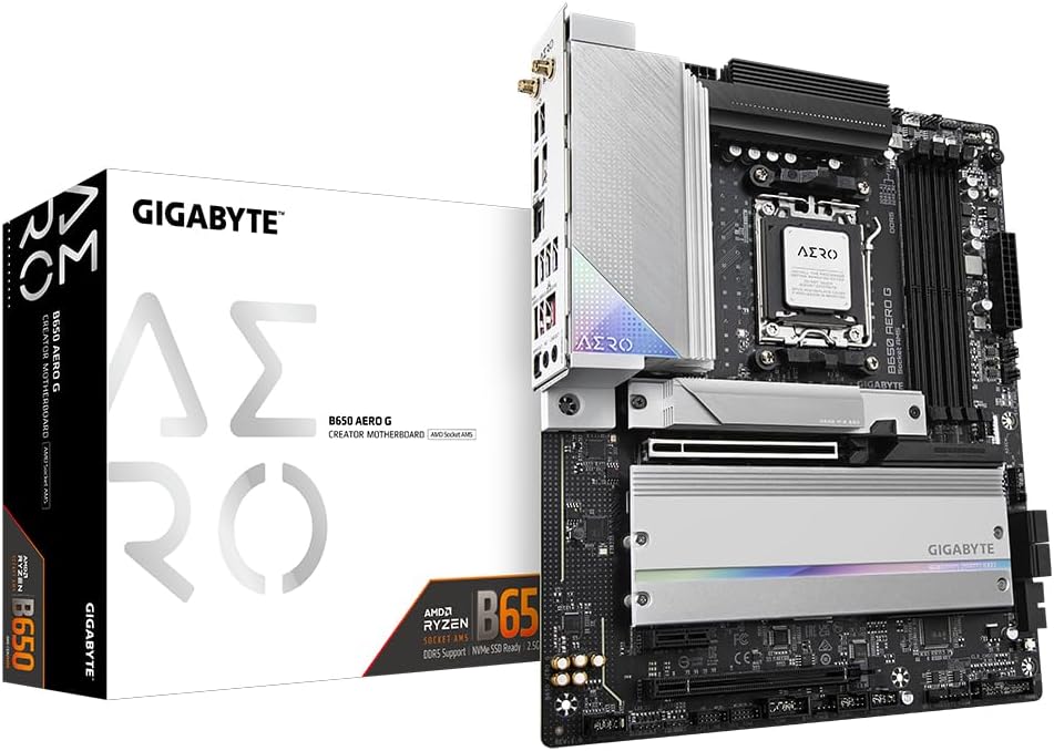 Gigabyte B650 AERO G Motherboard DDR5 PCIe 5.0 Wi Fi 6E 2.5GbE