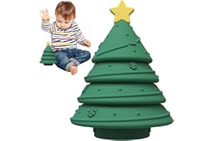 Toddler Teething Toys - Silicone Christmas Tree Blocks | Christmas Tree Silicone Stacking Travel Toys for Kids, Children, Boy