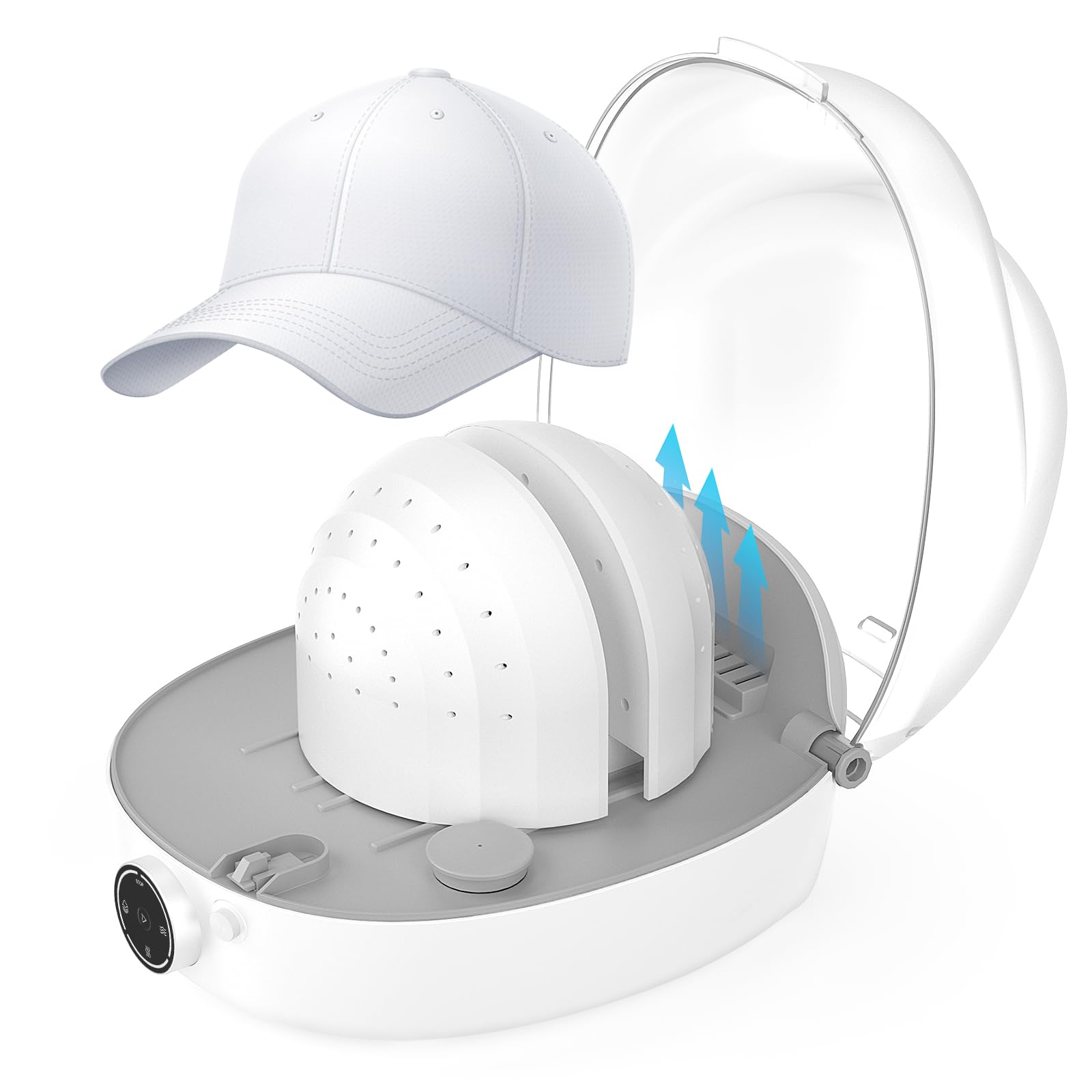Hat Cleaner, Automatic Cap Cleaner, All in One Hat Care Machine Steam Cleaning & Ironing and Drying for Bucket hat Baseball Cap,Bucket Hats, Felt Hats, Restore Misshapen Hat Steamer Shaper
