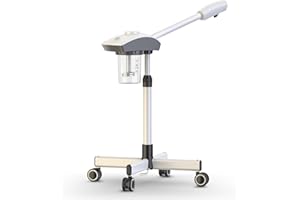 DEER BEAUTY Professional Ionic Facial Steamer – Hot Mist Steam Machine for Salon Spa Home Use Aromatherapy Face Steamer for Facial with Ozone for Moisturized Skin Cleans Pores Makes Skin Fir