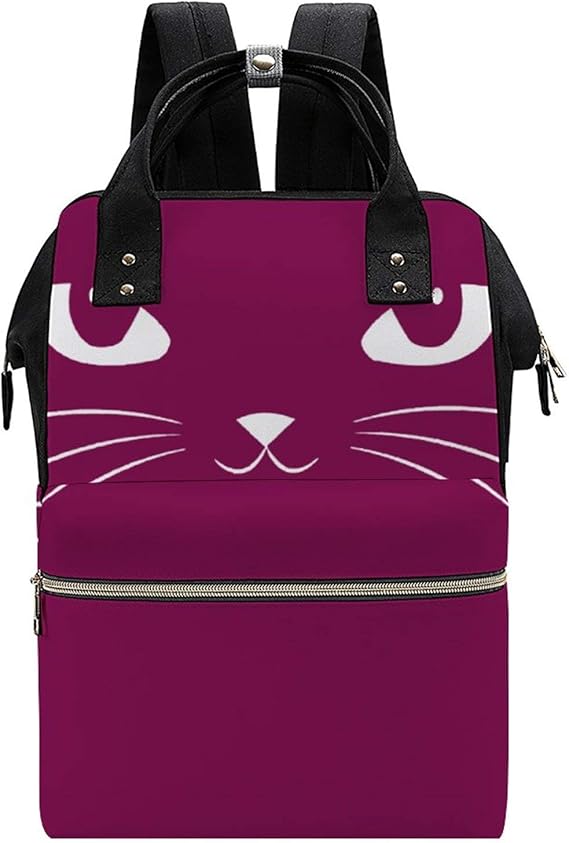 Amazon かわいい白い猫マザーズバッグ リュック マザーズリュック ママバッグ リュックサックレディース 防水 盗難防止ポケット 大容量 多機能 おしゃれ ベビー用品収納 通勤 旅行 マザーズバッグ