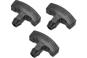 uxcell Recoil Handle Pull Starter 2.95"x2.28"x0.94" for Lawn Mower, Engine Power Equipment Fitting Black 3Pcs