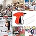 VIBOLA Price Tag Gun, Tagging Gun for Clothings Tag Attacher Gun Price Label Gun Clothes Labeler with 5 Standard Needles & 1500 (+500 Extra) Pcs Barbs Fasteners (1500)