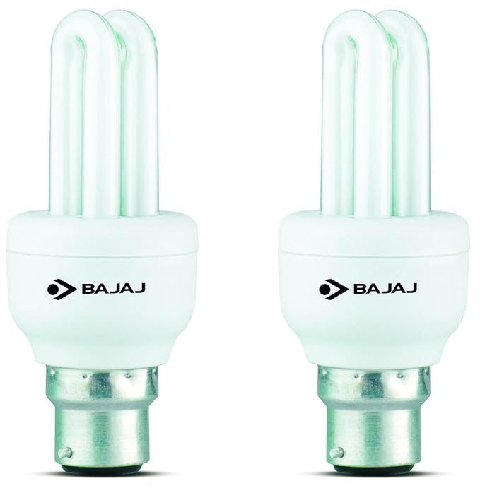 Bajaj Retrofit Miniz T3 Linear B22 5-Watt CFL (Pack of 2 and Warm White)