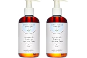 DANS UN JARDIN - Duo Soft Care Foam For Baby Made in Canada with 95% of Natural Origin Ingredients - 2 in 1 Body & Hair Wash 
