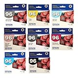 Epson Ink Cartridge Set (NOT Matte Black) for Stylus Photo R2880 Printer