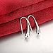 Naivo Waterdrop Sterling Silver Plated Teardrop Thread Earrings Classical Fine Jewelry Earrings