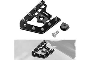NICECNC Black Foot Brake Pedal Lever Peg Pad Extender Compatible with Yamaha Raptor 700 2013-2023 2022 2021 2020 2019 2018, 700R 2016-2020 2021 2022 2023, 700R SE 2013-2016 2018-2021 2022 2023