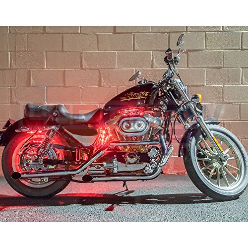 LEDGlow 6pc Million Color Motorcycle LED Light Kit - Universal Fitment - Water Resistant - Wireless Remote