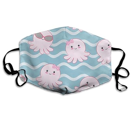 Amazoncom Dust Mask Stylish Cute Baby Octopus Print Reusable Face