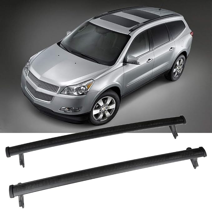 Cross Bar Fit For 2024-2026 Chevrolet Trax Roof Rack Matte Black Cargo Carrier