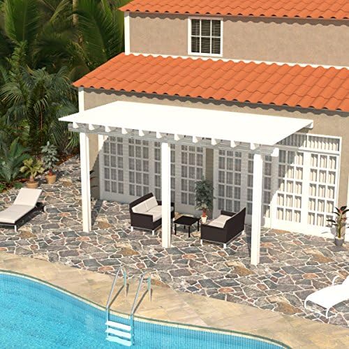 Heritage Patios Aluminum Pergola - 8 ft. x 12 ft. (White) / 20 lbs.