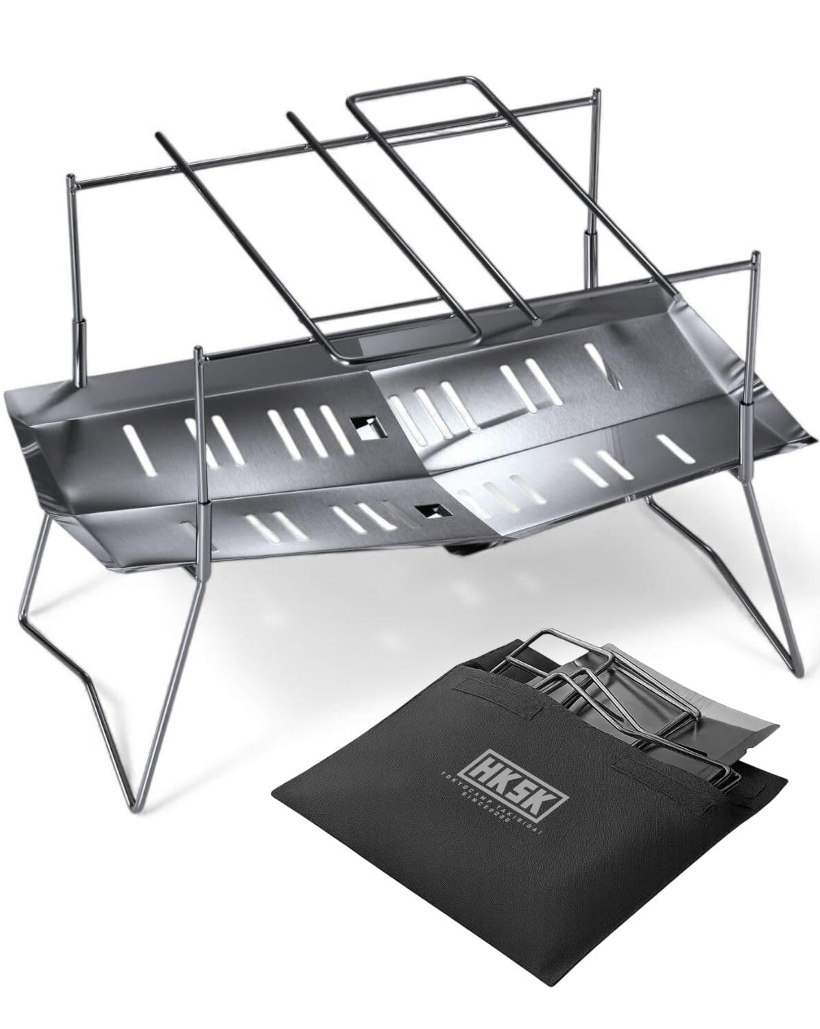 Tokyo Camp 焚き火台 HAKOSUKA 折りたたみ式 A4収納 コンパクト 軽量985g ステンレス製 ソロキャンプ アウトドア バーベキューコンロ商品画像