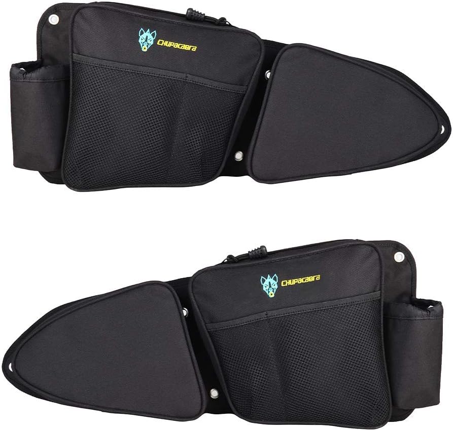 RZR Side Door Bags, Chupacabra Offroad Front Door Side Storage Bag Set w/Knee Pad for 2014 2015 2016 2017 2018 2019 2020 Polaris RZR XP Turbo Turbo S 1000 S900 (Install Video Included): Automotive