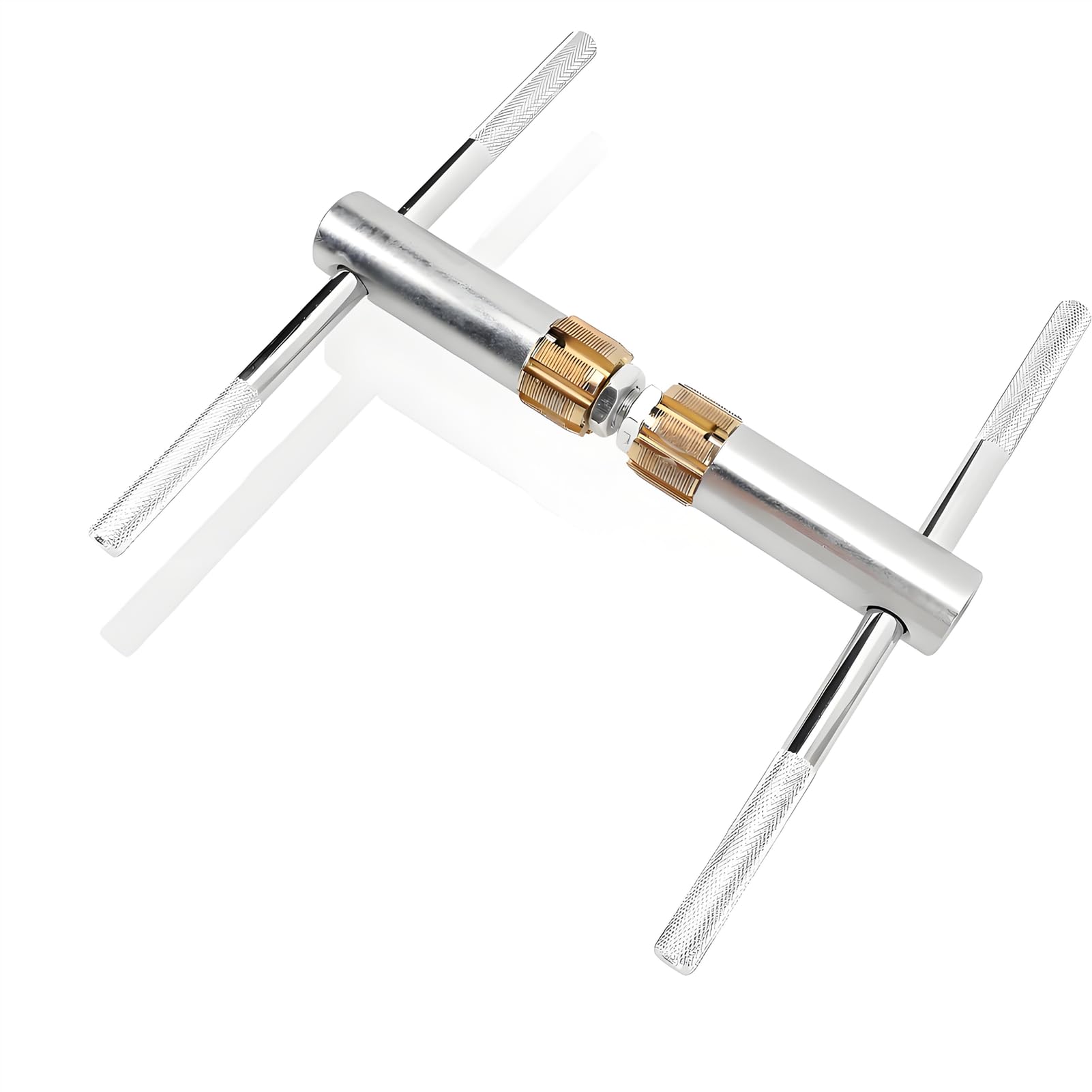 Photo 1 of SUNGOOYUE Bike Bottom Bracket Thread Tapping Tool, Aluminum Alloy Thread Repair Kit with Replaceable Dies for Bicycle Maintenance and Bottom Bracket Restoration