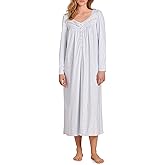 Eileen West Womens Sleepwear & Loungewear - Dream Fleece Collection - Long Sleeve Soft & Cozy Breathable 50 Inch Nightgown