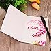 Creawoo Wooden Mothers Day Card for Mom Wife, Best Mom Ever Greeting Cards with Envelope, Happy Mother's Day, Birthday, Holiday Gift Cards from Daughter, Son