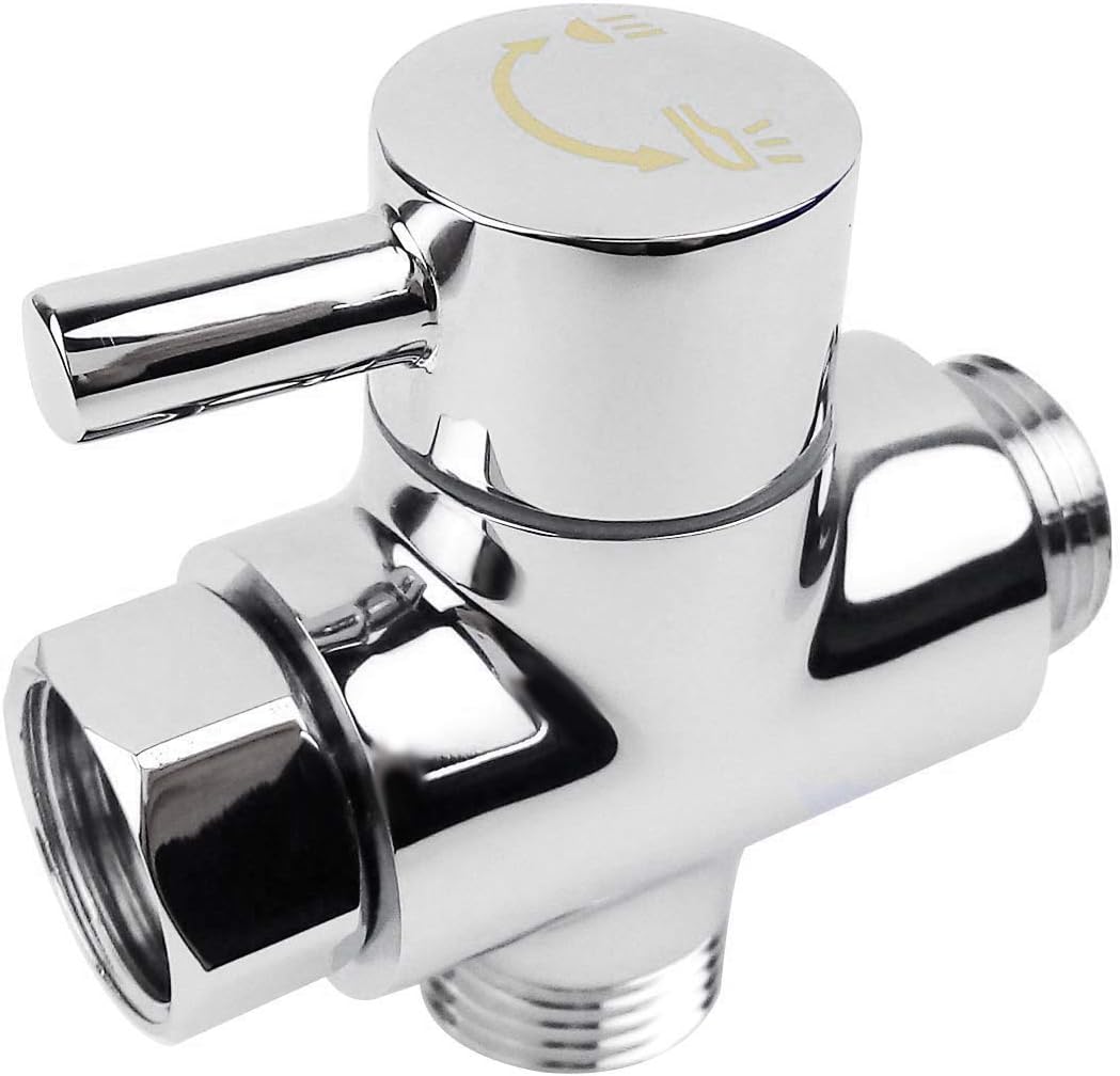 SovelyBoFan SOLID diverter 3-way diverter valve ll 1/2 IPS shower system spare part, copper chrome plating