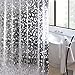 NTT PEVA Shower Curtain Liner 72X72 Inches Waterproof Home Hotel Apartment Decor Windows Bathroom Curtain Set, Cobblestone Clear Shower Curtain