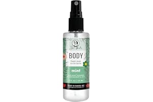 Mint Body Fresh Mist Organic Deodorizing Body Spray - 4 oz 120 ml - with Premium Essential Oils. Light and Refreshing – Great