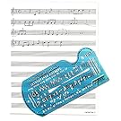 Song Writer's Composing Template Stencil for Music Notes & Symbols with Manuscript Staff Paper Tablet