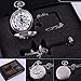 Mifine Anime Pocket Watch, Necklace, Ring Cosplay Prop Accessories (silver) Fullmetal Alchemist Anime