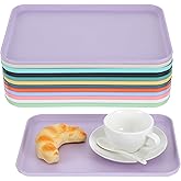 12 Pack Plastic Art Trays, Stackable Craft Organizer Tray & Fast Food Serving Platter for DIY Projects, Painting, Beads & Home Use
