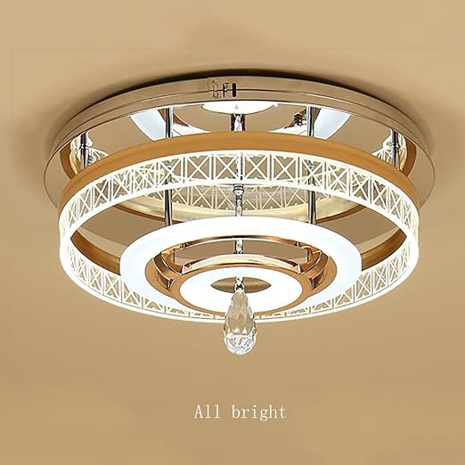 TOYM UK Modern Minimalist Round LED Ceiling Light Creative Living Room